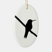 Hummingbird Silhouette Keramisch Ornament (Rechts)