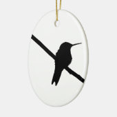 Hummingbird Silhouette Keramisch Ornament (Links)