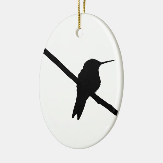 Hummingbird Silhouette Keramisch Ornament (Links)
