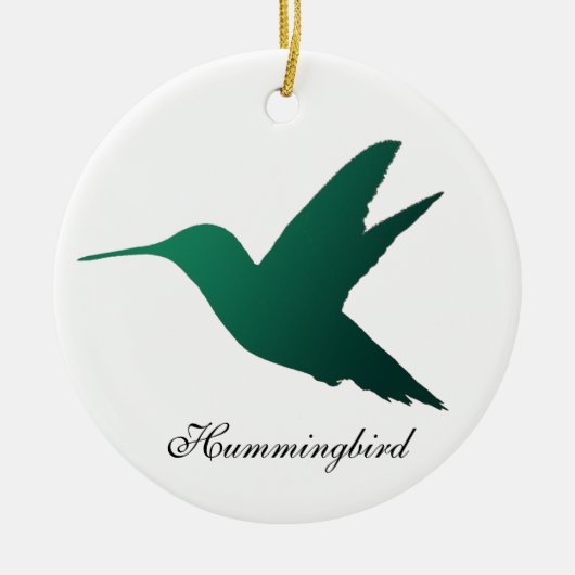 Hummingbird Silhouette Ornament (Voorkant)
