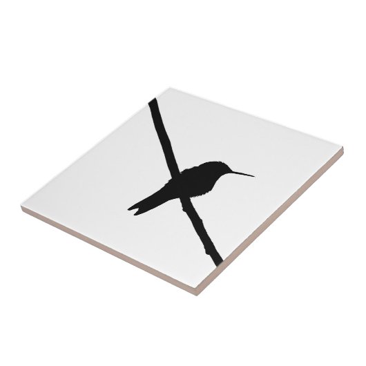 Hummingbird Silhouette Tegeltje (Zijkant)