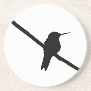 Hummingbird Silhouette Zandsteen Onderzetter