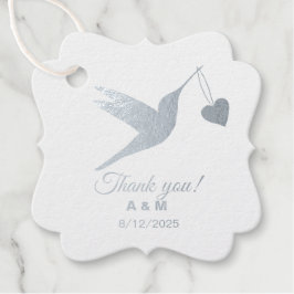  Hummingbird Silver Bedankjes Labels