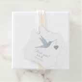  Hummingbird Silver Bedankjes Labels (Met doos)