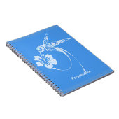 Hummingbird Simple & Elegant Blue & White Notitieboek (Rechterzijde)