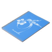 Hummingbird Simple & Elegant Blue & White Notitieboek (Linkerzijde)