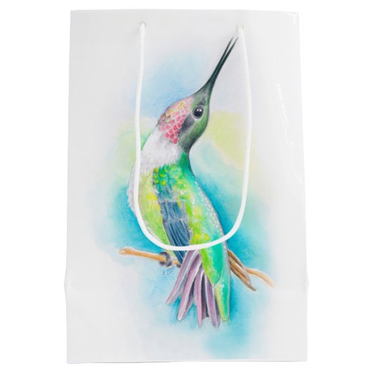 Hummingbird Singing Medium Cadeauzakje (Achterkant)