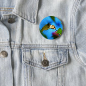 Hummingbird Sipping Ronde Button 5,7 Cm (In situ)