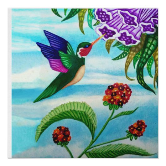 Hummingbird Sky Perfect Poster (Voorkant)