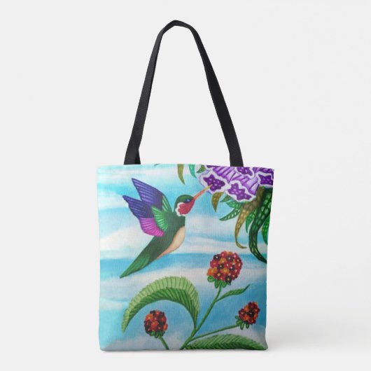 Hummingbird Sky Tote Bag (Achterkant)