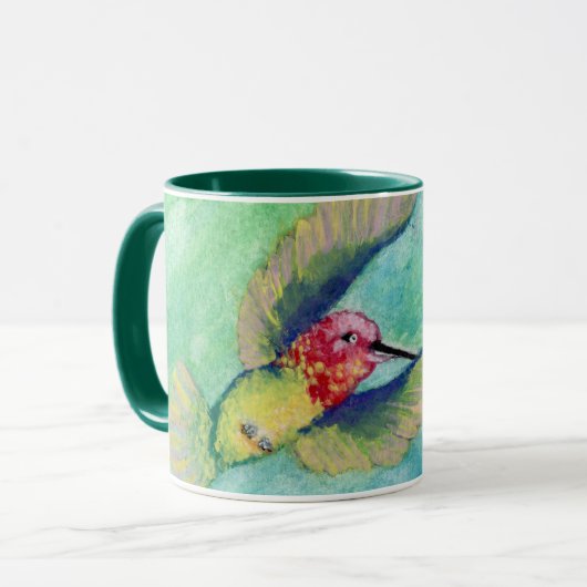 Hummingbird Smile by Lyric Rivera- Koffie Mok (Voorkant links)