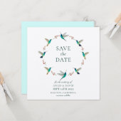 Hummingbird Sparen de Datum Kaart (Voorkant / Achterkant in situ)
