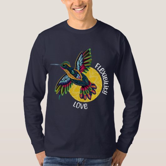 Hummingbird Spirit Animal Long Sleeve T-Shirt (Voorkant)