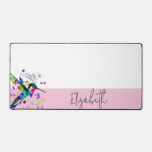 Hummingbird splatter gepersonaliseerd bureaumat (Voorkant)