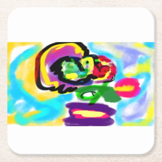 Hummingbird spring kartonnen onderzetters (Voorkant)