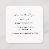 Hummingbird Square Visitekaartje (Achterkant)