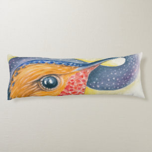 Hummingbird Stars Galaxy Watercolor Lichaamskussen