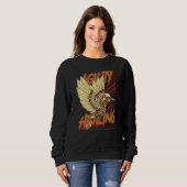 Hummingbird Steampunk Style Bird Watcher Bi Trui (Voorkant volledig)