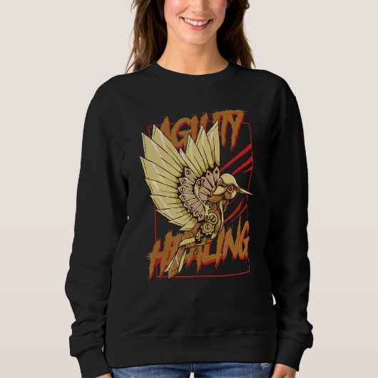 Hummingbird Steampunk Style Bird Watcher Bi Trui (Voorkant)