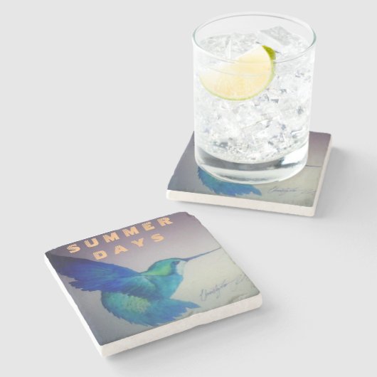 HUMMINGBIRD STENEN ONDERZETTER (Zijkant)