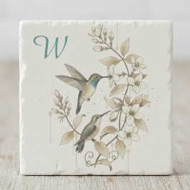 Hummingbird Stone Coaster - Nature Art Stenen Onderzetter