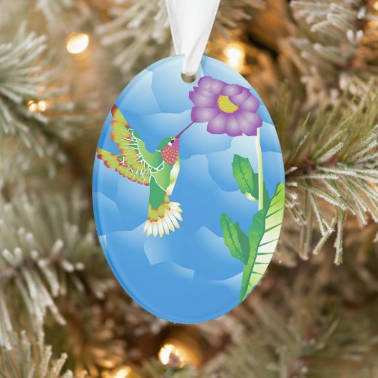 Hummingbird:  Stylized Ornament (Boom)