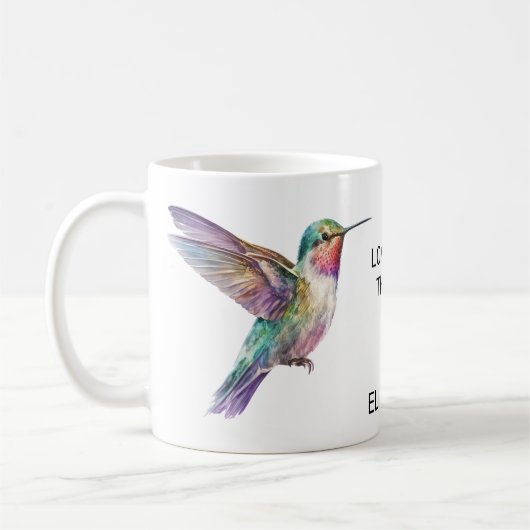 Hummingbird Sublimatie voor Vogelliefhebber Aangep Koffiemok (Links)