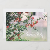 Hummingbird Summer Floral Garden Party Kaart (Voorkant)