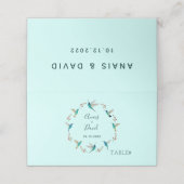 Hummingbird Summer Weddenschap Place Card Plaatskaartje (Buitenkant ongevouwen)