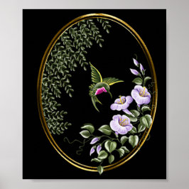 Hummingbird Suncatcher Design Print