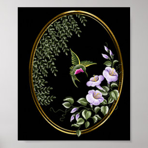 Hummingbird Suncatcher Design Print