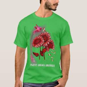 Hummingbird Sunflower Aplastic Anemie T-shirt