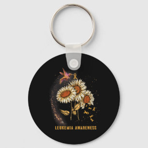 Hummingbird Sunflower Leukemia Awareness Sleutelhanger
