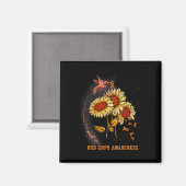 Hummingbird Sunflower RSD Crops Awareness Magneet (Voorkant / Achterkant)
