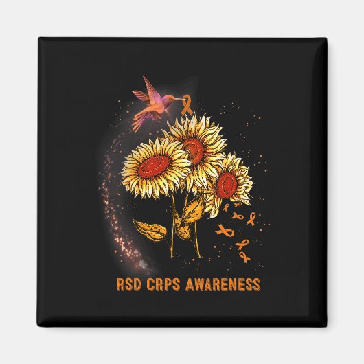 Hummingbird Sunflower RSD Crops Awareness Magneet (Voorkant)