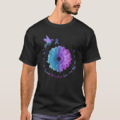 Hummingbird Sunflower Suicide Prevention Awareness T-shirt (Voorkant)