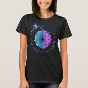 Hummingbird Sunflower Suicide Prevention Awareness T-shirt