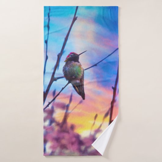 HUMMINGBIRD SUNRISE GLORY BADHANDDOEK (Badhanddoek)