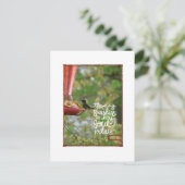 Hummingbird Sunshine in mijn sol Briefkaart (Staand voorkant)