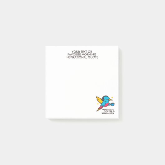 Hummingbird Support Pro Post-It Notes (Voorkant)