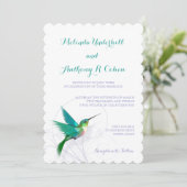 Hummingbird Swirl 5x7 Weddenschap Kaart (Staand voorkant)