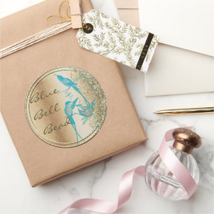 Hummingbird Swirl Ronde Sticker