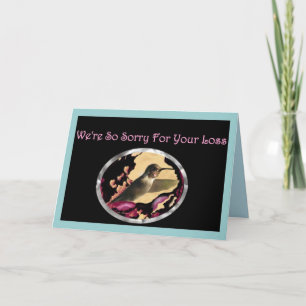 Hummingbird Sympathy Card van ons allemaal Kaart