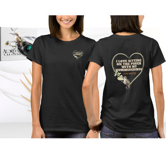 Hummingbird T-shirt zwart