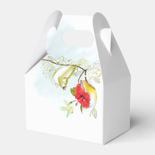 Hummingbird Tea Party Love is aan het brouwen Bedankdoosjes (Achterkant)