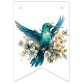 Hummingbird Tea Party Verjaardag Vlaggetjes (Eerste vlag)