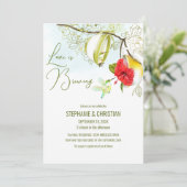 Hummingbird Teacup Floral Kaart (Staand voorkant)