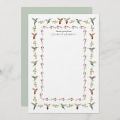 Hummingbird Thank You Note (Voorkant / Achterkant)