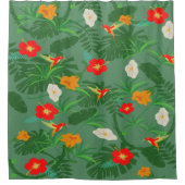 Hummingbird Tropical Dream Pattern Douchegordijn (Voorkant)