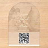 Hummingbird Trouw QR Code Uitnodiging (Voorkant)